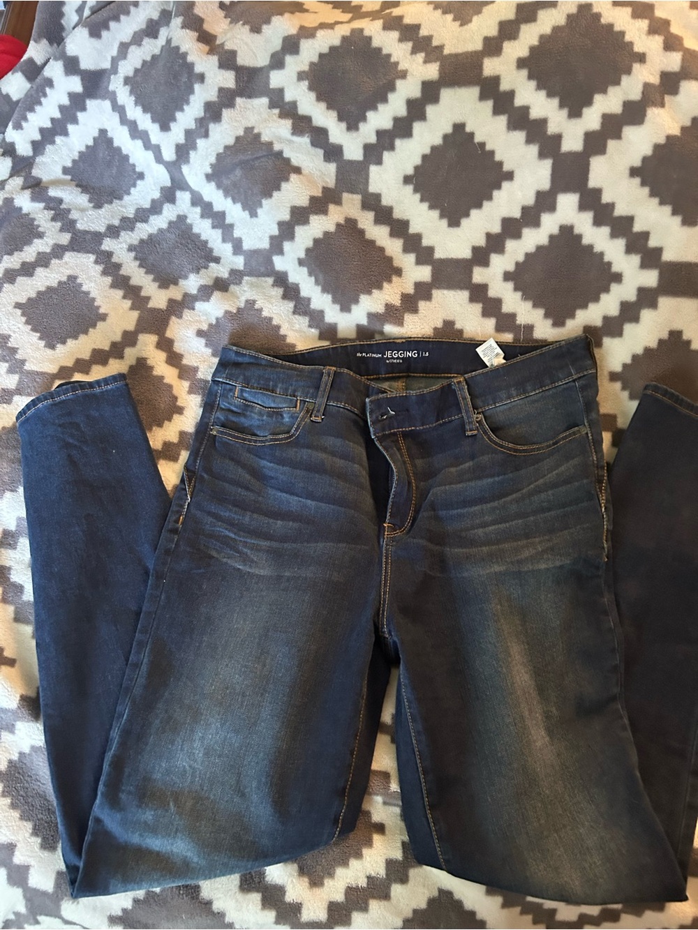 Chico's Dark Blue Stretch Jeggings